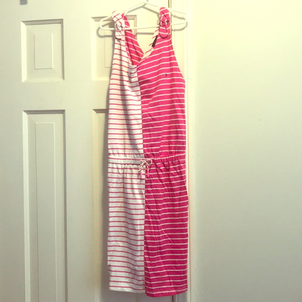 Pink and white striped Tommy Hilfiger dress